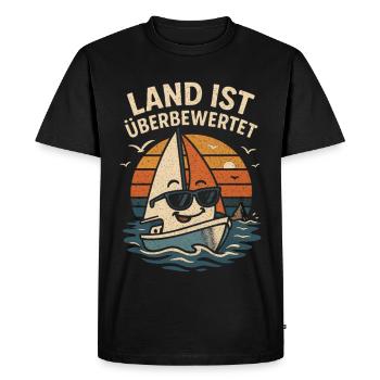 Bateau de surf de pays surestimé - T-shirt Premium bio Homme - noir - Devant - Nico (187cm)