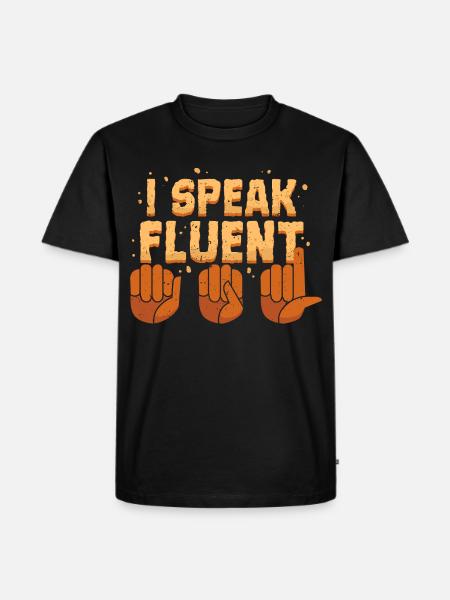 Deaf Deaf Hearing Impairment - Men's Premium Organic T-Shirt - black