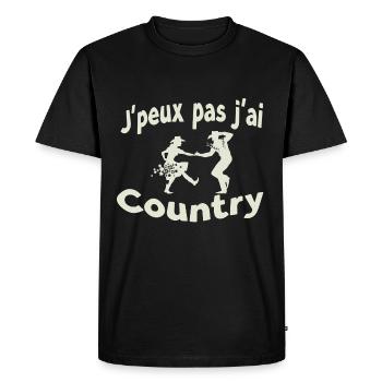 Jpeux pas jai Country - T-shirt Premium bio Homme - noir - Devant - Nico (187cm)