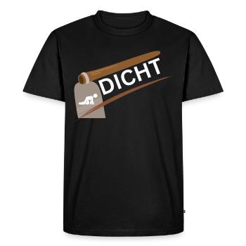 Party Sauf Shirt - Hacke Dicht - Men's Premium Organic T-Shirt - black - Front - Nico (187cm)