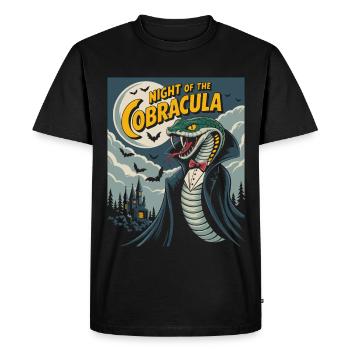 La nuit du cobra vampire suceur de sang Halloween - T-shirt Premium bio Homme - noir - Devant - Nico (187cm)