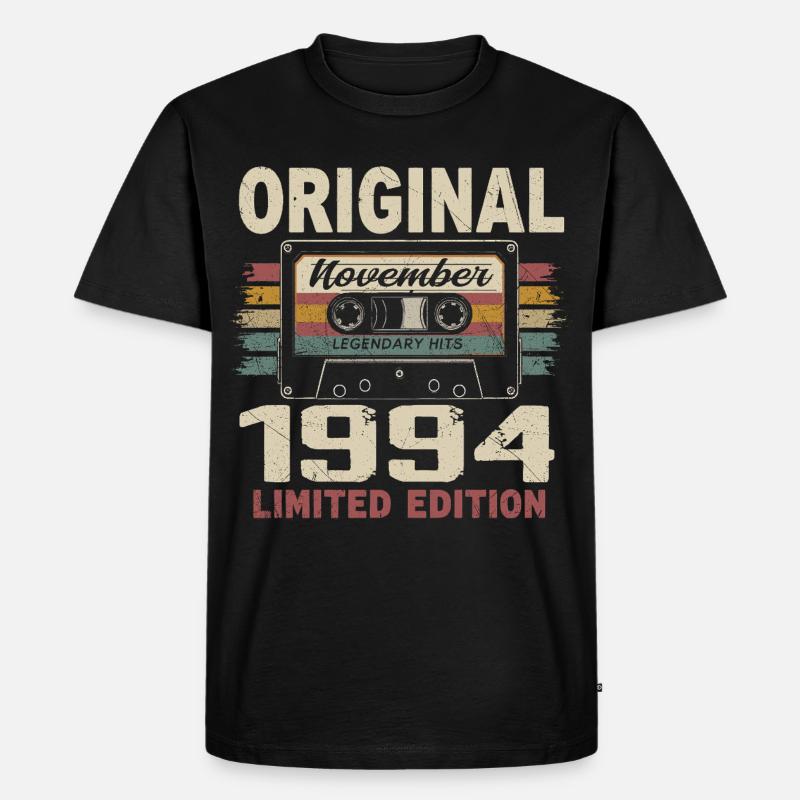 November 1994 Geschenk November 1994 - Männer Premium Bio T-Shirt - Schwarz