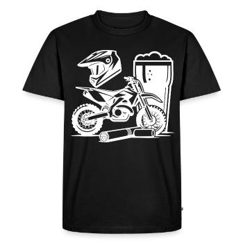 Supermoto_Lifestyle - Men's Premium Organic T-Shirt - black - Front - Nico (187cm)