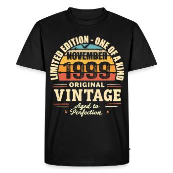 November 1999 Best Gift 1999 - November 1999 - Men's Premium Organic T-Shirt - black - Front - Nico (187cm)