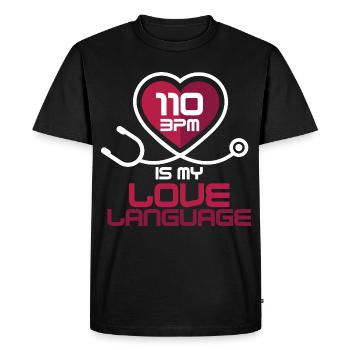 Instructeur de RCR, médecin urgentiste en réanimation - T-shirt Premium bio Homme - noir - Devant - Nico (187cm)
