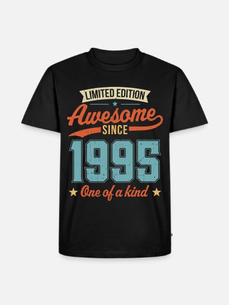 Awesome Since 1995 - Men's Premium Organic T-Shirt - black