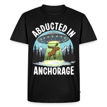 Kidnapped in Anchorage - Men's Premium Organic T-Shirt - black - Front - Nico (187cm)