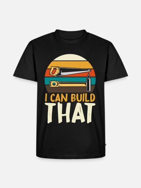 I can build this DIY - Men's Premium Organic T-Shirt - black