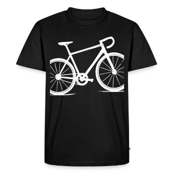 Motivation pour le vélo de route – Bicycle & Cycling Motif - T-shirt Premium bio Homme - noir - Devant - Nico (187cm)
