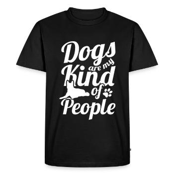 Les chiens sont mon genre de personnes - T-shirt Premium bio Homme - noir - Devant - Nico (187cm)