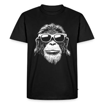 Cool Orangutan Orangutan Monkey Sunglasses - Men's Premium Organic T-Shirt - black - Front - Nico (187cm)