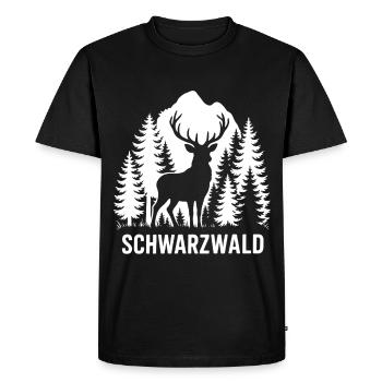 Forêt-Noire - T-shirt Premium bio Homme - noir - Devant - Nico (187cm)