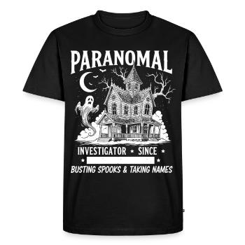 Enquêteur paranormal - T-shirt Premium bio Homme - noir - Devant - Nico (187cm)