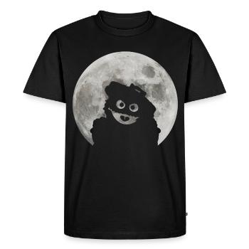 Sesame Street Oskar Par Une Nuit De Pleine Lune - T-shirt Premium bio Homme - noir - Devant - Nico (187cm)