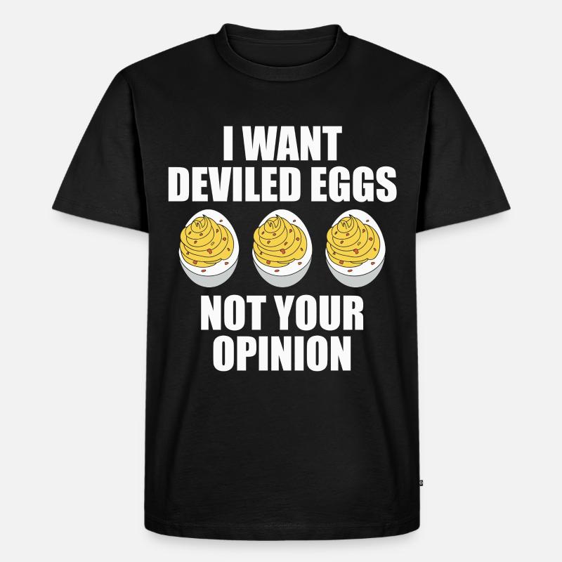 Gefüllte Eier - Männer Premium Bio T-Shirt - Schwarz