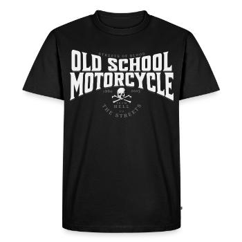 Conception de chopper de moto de moto à l’ancienne - T-shirt Premium bio Homme - noir - Devant - Nico (187cm)