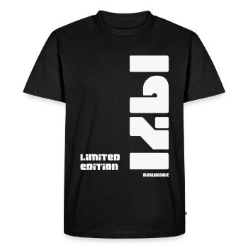 Edition limitée 1971 - T-shirt Premium bio Homme - noir - Devant - Nico (187cm)
