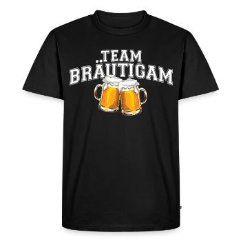 Bachelor Party - Team Groom - Men's Premium Organic T-Shirt - black - Front - Nico (187cm)