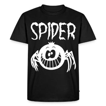 Fun Black Spider - Men's Premium Organic T-Shirt - black - Front - Nico (187cm)