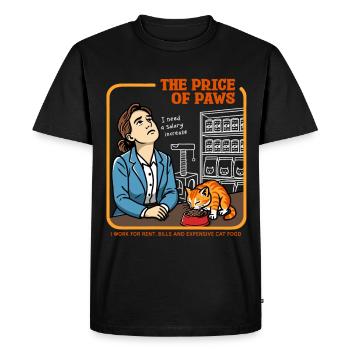 The Price of Paws - Men's Premium Organic T-Shirt - black - Front - Nico (187cm)