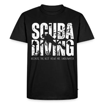 Plongée sous-marine Vues sous-marines - T-shirt Premium bio Homme - noir - Devant - Nico (187cm)