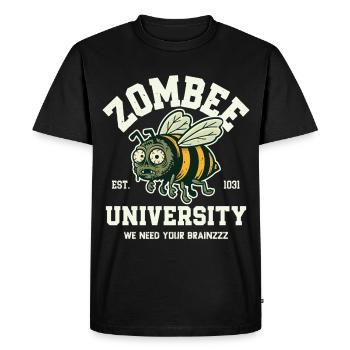 Université Zombee - T-shirt Premium bio Homme - noir - Devant - Nico (187cm)
