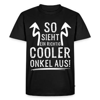 Voici à quoi ressemble un oncle vraiment cool pour un beau-frère - T-shirt Premium bio Homme - noir - Devant - Nico (187cm)