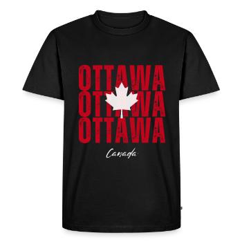 Ottawa Canada, I love Ottawa - Men's Premium Organic T-Shirt - black - Front - Nico (187cm)
