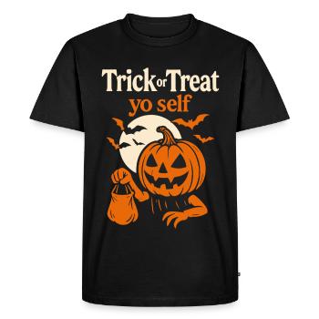 Trick Or Treat Yo Self Halloween Drôle Costume - T-shirt Premium bio Homme - noir - Devant - Nico (187cm)