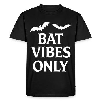Bat vibes for horror fans - Men's Premium Organic T-Shirt - black - Front - Nico (187cm)