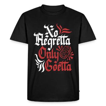 Saucisse Goetta No Regretta Seulement Goetta - T-shirt Premium bio Homme - noir - Devant - Nico (187cm)