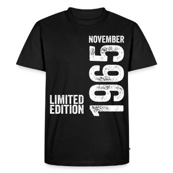 Novembre 1965 Édition Limitée Novembre 1965 - T-shirt Premium bio Homme - noir - Devant - Nico (187cm)