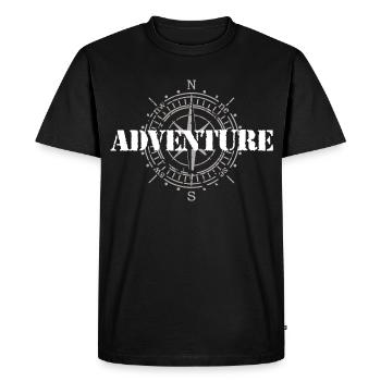 Aventure - T-shirt Premium bio Homme - noir - Devant - Nico (187cm)