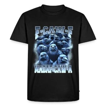 Raven Storm F-Caw-A - Men's Premium Organic T-Shirt - black - Front - Nico (187cm)