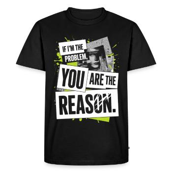 If I'm The Problem You Are The Reason Resilience - Men's Premium Organic T-Shirt - black - Front - Nico (187cm)