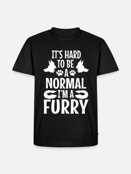 I'm A Furry Deal With It - Men's Premium Organic T-Shirt - black