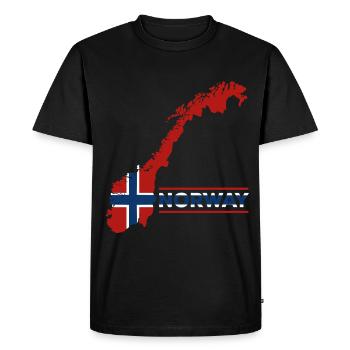 Norvège Vacances Nature Cadeau - T-shirt Premium bio Homme - noir - Devant - Nico (187cm)