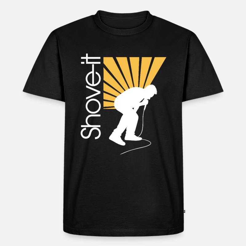 SCHIEB ES, SCHIEB ES!! -AFFE - Männer Premium Bio T-Shirt - Schwarz