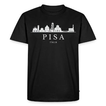 Horizon de Pise, Pise Italie - T-shirt Premium bio Homme - noir - Devant - Nico (187cm)