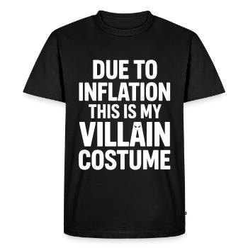 Inflation Villain Costume Citation - T-shirt Premium bio Homme - noir - Devant - Nico (187cm)
