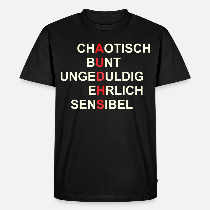 AUDHS  Sichtbar anders. Sichtbar ich. - Männer Premium Bio T-Shirt - Schwarz