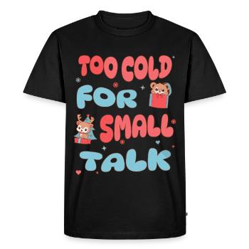 Tenue de renne drôle pour la fête de Noël - T-shirt Premium bio Homme - noir - Devant - Nico (187cm)