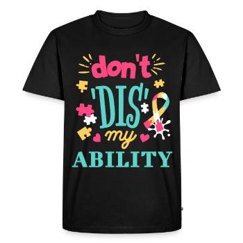 L’acceptation au lieu des préjugés - T-shirt Premium bio Homme - noir - Devant - Nico (187cm)