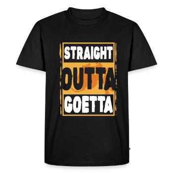 Saucisse de Goetta - T-shirt Premium bio Homme - noir - Devant - Nico (187cm)