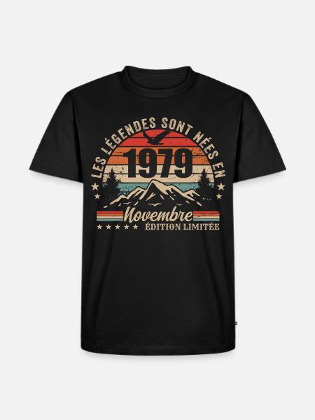 Awesome since November 1979 | November 1979 - Men's Premium Organic T-Shirt - black
