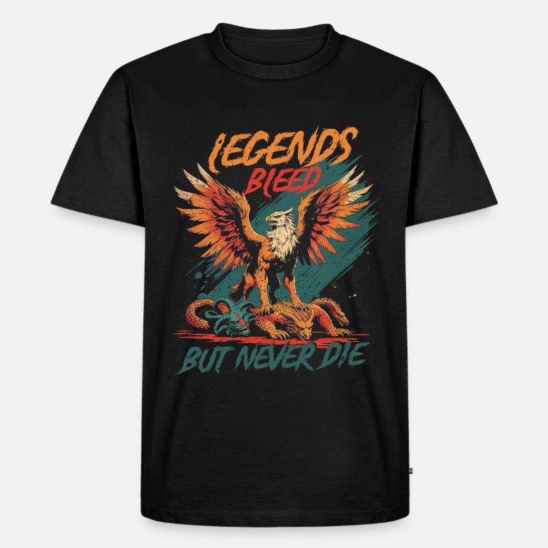 Griffin Mythological Creatures - Men's Premium Organic T-Shirt - black