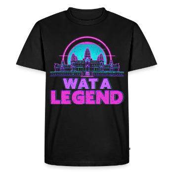 Cambodge Wat cambodgien Une légende - T-shirt Premium bio Homme - noir - Devant - Nico (187cm)