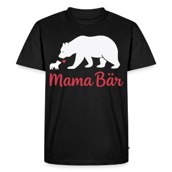 Future Maman MAMA BEAR Rétro Drôle - T-shirt Premium bio Homme - noir - Devant - Nico (187cm)