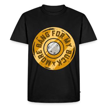 Clay pigeon shooting Target shooting - Men's Premium Organic T-Shirt - black - Front - Nico (187cm)