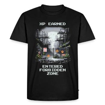 Get XP: Forbidden Zone Discovered - Men's Premium Organic T-Shirt - black - Front - Nico (187cm)